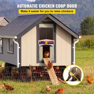 VEVOR Brown Automatic Chicken Coop Door