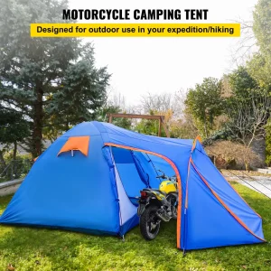VEVOR Motorcycle Camping Tent, 2-3 Person