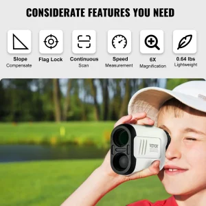 VEVOR Golf Hunting Laser Rangefinder, 650 Yards.