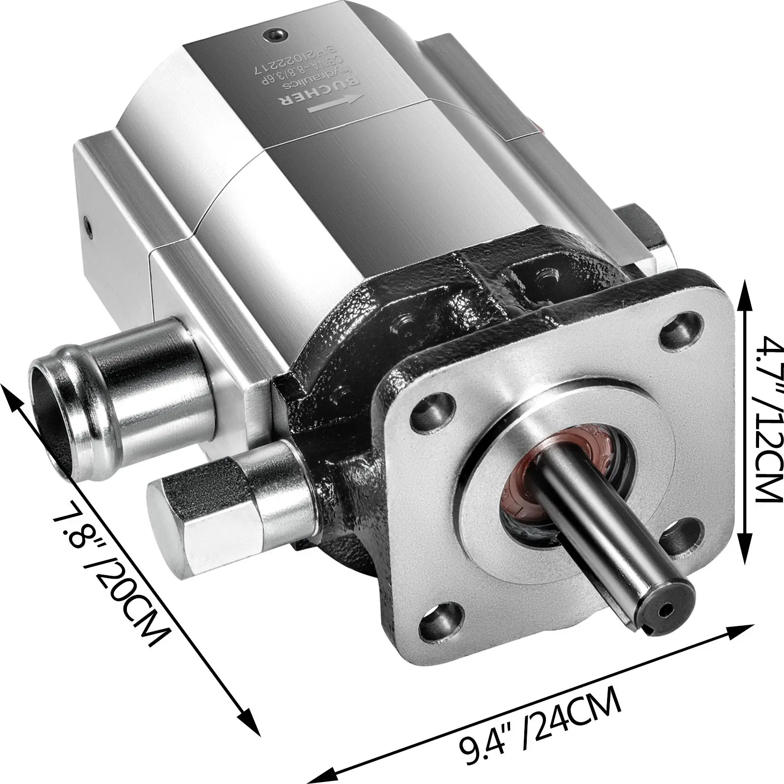 Vevor 2-stage Log Splitter Pump Kit 11 Gpm Hydraulic Gear Pumps 7/8 ...