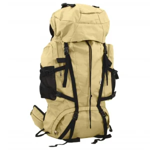 vidaXL Hiking Backpack Khaki 21.1 galOxford Fabric