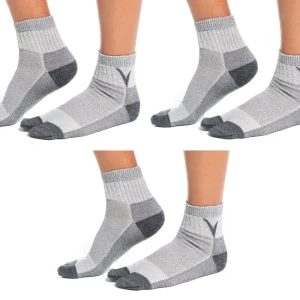 3 Pairs Wool Light Grey socks