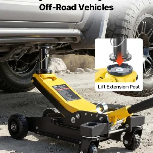 VEVOR Floor Jack, 3 Ton (6614 lbs) Capacity, Aluminum & Steel Racing Floor Jack